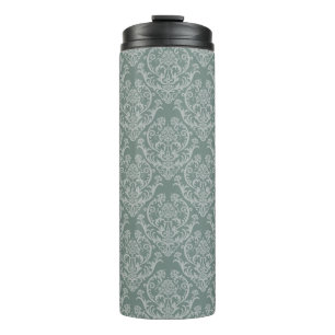 Groen bloempapier thermosbeker