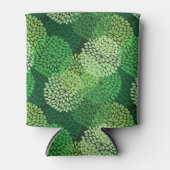 Groen bloempatroon blikjeskoeler (Voorkant)