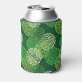 Groen bloempatroon blikjeskoeler (Blikje Achterkant)