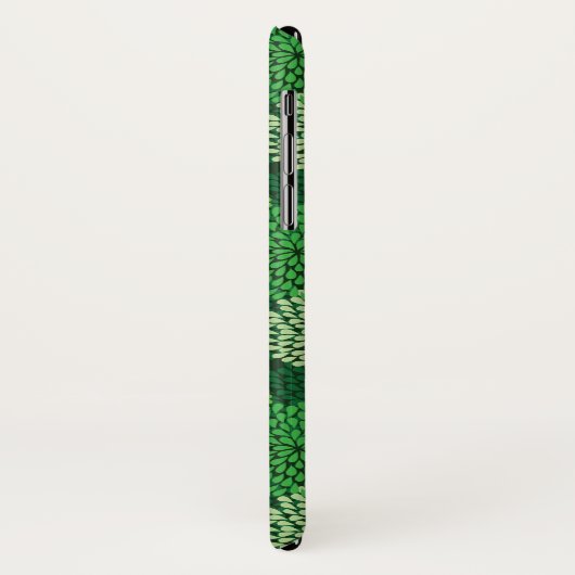 Groen bloempatroon Case-Mate iPhone case (Achterkant/links)