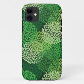 Groen bloempatroon Case-Mate iPhone case (Achterkant)