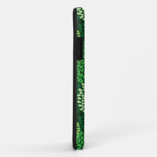 Groen bloempatroon Case-Mate iPhone case (Achterkant/rechts)