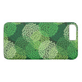 Groen bloempatroon Case-Mate iPhone case (Achterkant (Horizontaal))
