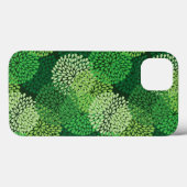 Groen bloempatroon Case-Mate iPhone case (Achterkant (horizontaal))