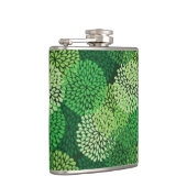 Groen bloempatroon heupfles (Rechts)