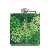 Groen bloempatroon heupfles (Achterkant)