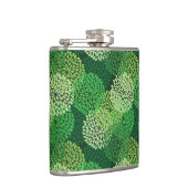 Groen bloempatroon heupfles (Rechts)