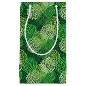 Groen bloempatroon klein cadeauzakje (Voorkant)
