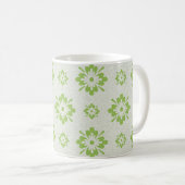 Groen bloempatroon koffiemok (Voorkant rechts)