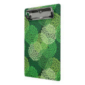 Groen bloempatroon mini klembord (Angled2)
