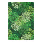 Groen bloempatroon mini klembord (Achterkant)