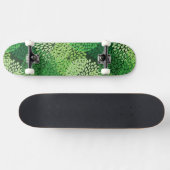 Groen bloempatroon persoonlijk skateboard (Horizontaal)
