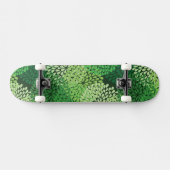Groen bloempatroon persoonlijk skateboard (Horizontaal)
