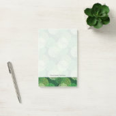 Groen bloempatroon post-it® notes (Kantoor)