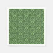 Groen bloempatroon servet (Voorkant)