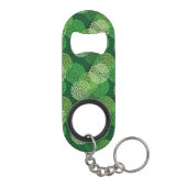 Groen bloempatroon sleutelhanger flessenopener (Achterkant)