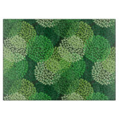 Groen bloempatroon snijplank (Voorkant)