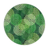 Groen bloempatroon snijplank (Voorkant)