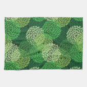 Groen bloempatroon theedoek (Horizontaal)
