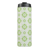 Groen bloempatroon thermosbeker (Voorkant)