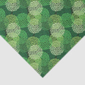 Groen bloempatroon tissuepapier (Detail)
