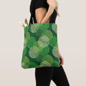 Groen bloempatroon tote bag (Dichtbij)