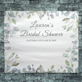 Groen Bloemstuk Bruiloftsfeest Fotocabine Achtergr Wandkleed