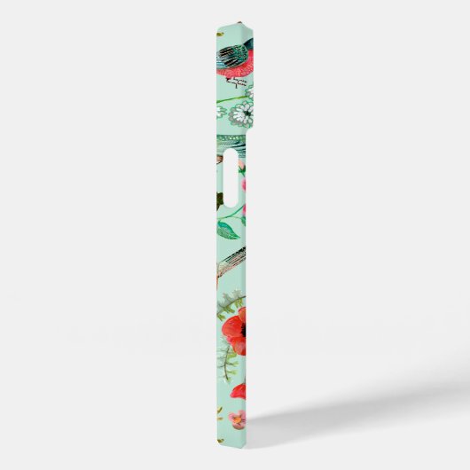  groen bloemvogelbotanisch patroon Case-Mate iPhone case (Achterkant / Rechts)