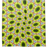 Groen Bloemzaad Douchegordijn (Voorkant)