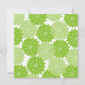  groen bloesem kaart (Achterkant)