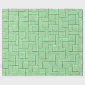 Groen Blok Cadeaupapier (Vlak)