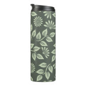 Groen blokpatroon thermosbeker (Geroteerd rechts)