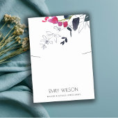 GROEN BLUE PINK EUCALYPTUS FAUNA KETTING DISPLAY VISITEKAARTJE