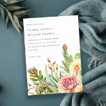 GROEN BLUSH DESERT SUCCULENT CACTI FOLIAGE WEDDING KAART<br><div class="desc">Als u nog meer aanpassingen nodig hebt,  kunt u mij op yellowfebstudio@gmail.com vrij klikken.</div>