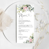 Groen Blush Roze Vrijgezellenfeest Menu