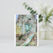 Groen Boeddha-standbeeld Cambodja Briefkaart (Staand voorkant)
