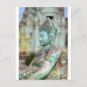 Groen Boeddha-standbeeld Cambodja Briefkaart (Voorkant)