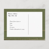 groen boek Bewaar de datum Aankondigingskaart (Achterkant)