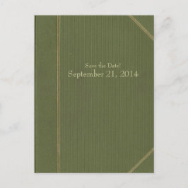  groen boek Bewaar de datum Aankondigingskaart