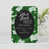 Groen boek lanceringsfeest kaart (Staand voorkant)