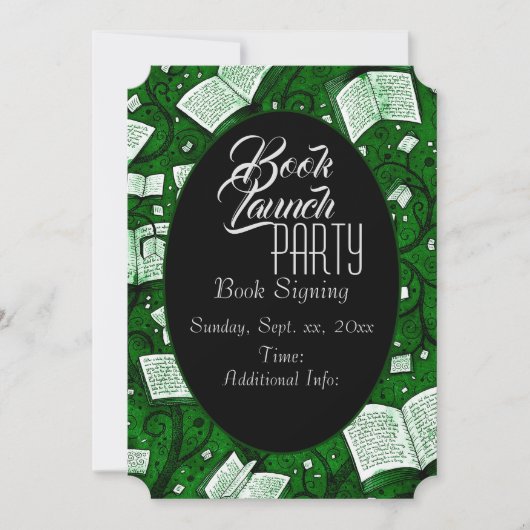 Groen boek lanceringsfeest kaart (Voorkant)