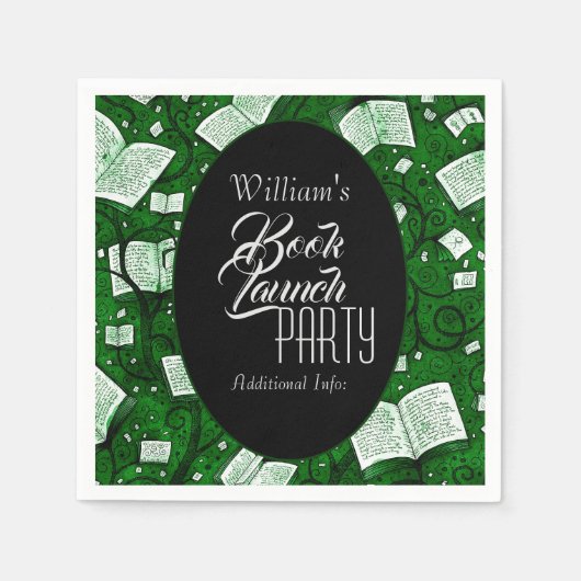 Groen boek lanceringsfeest servet (Voorkant)