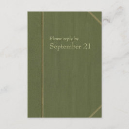 Groen Boek rsvp Kaartje