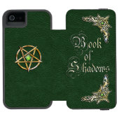 Groen boek van schaduwen incipio iPhone portemonnee hoesje (Agenda Open)