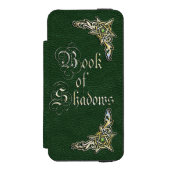 Groen boek van schaduwen incipio iPhone portemonnee hoesje (Voorkant Agenda)