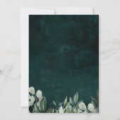 Groen Boeket Bruiloft Suite Kaart (Achterkant)
