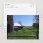 groen boerderij briefkaart (Voorkant / Achterkant)