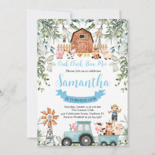 Groen Boerderij Dieren Barnyard Blauw Jongen Verja Kaart