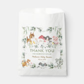 Groen Boerderij Dieren Verjaardag Baby shower Bedankzakje (Voorkant)