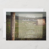 Groen Boerderij pasteitjes plattelandslandhuwelijk Kaart (Voorkant)